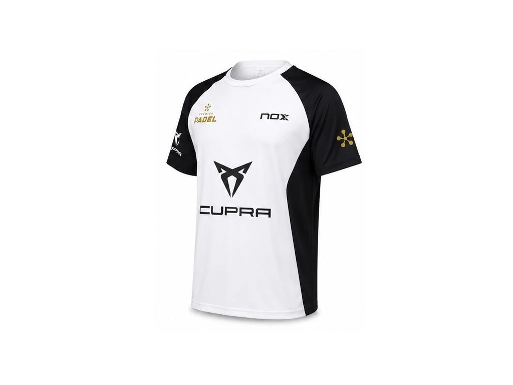 Technisch padel T-shirt, Premier Padel, NOX, wit en zwart, maat M – photo 2